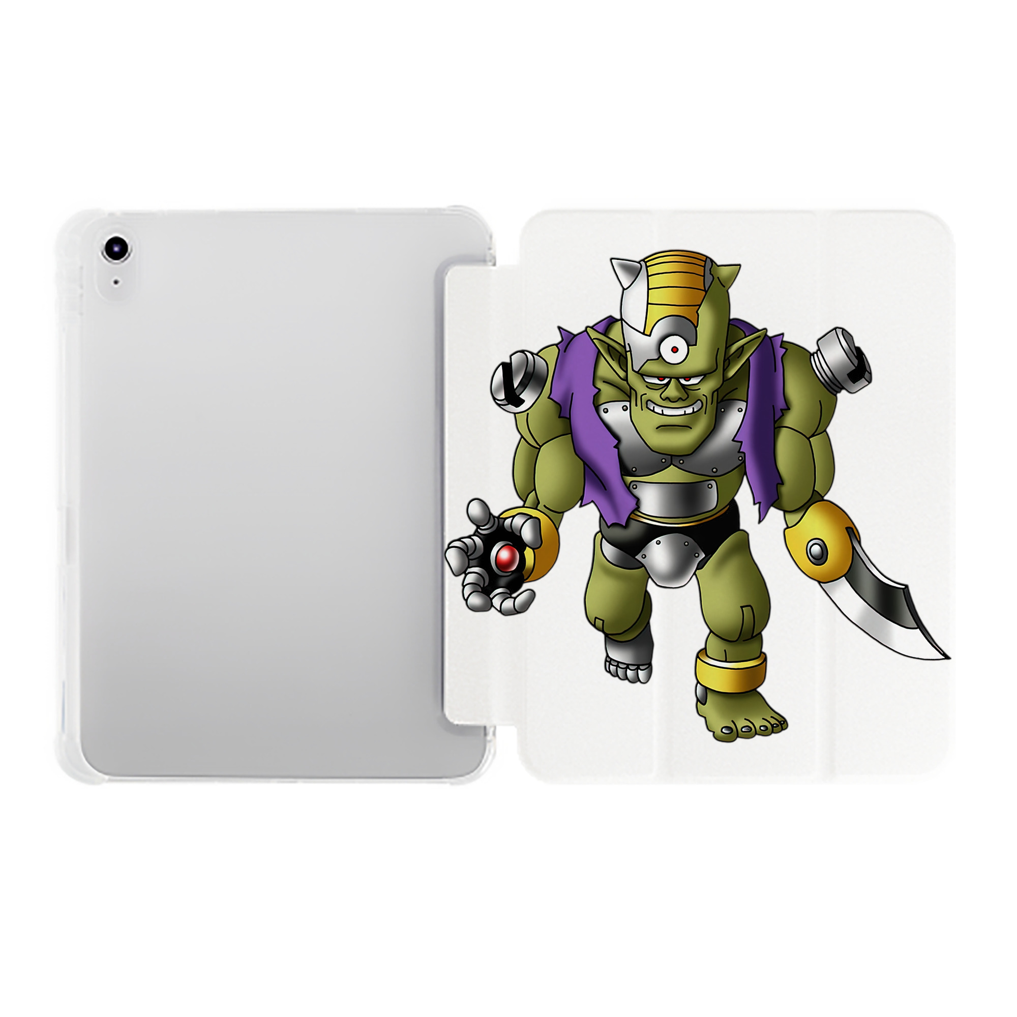 （画像用） ドラゴンクエスト Doragon Kuesuto Dragon Quest IPad ケース ペン収納付き 三つ折りスタンド PUレザー×シリコン 対応機種9.5/10.5/10.9インチ